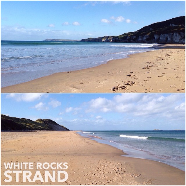 Managed to fit in a walk on White Rocks Strand between janmary jewellery deliveries on the north coast today