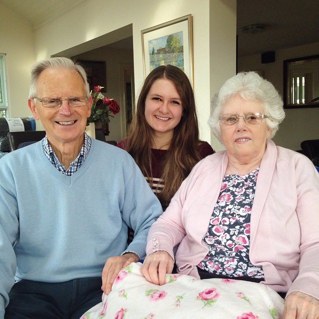 My parents and Sarah – my iPhone photo for today