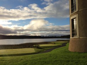 View of our lodge at Lough Erne Resort