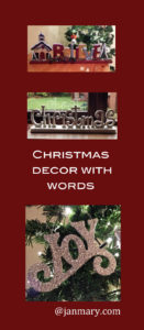 christmas words home decor inspiration and ideas - visit the website for lots more inspiration