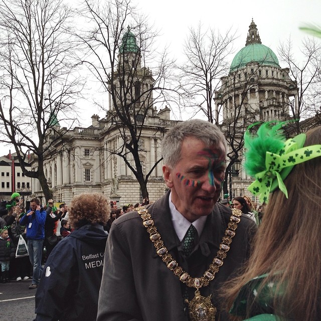 Lord Mayor of Belfast at the St Patricks Day Parade, Belfast #loveBelfast #loveni #stPatricksDay