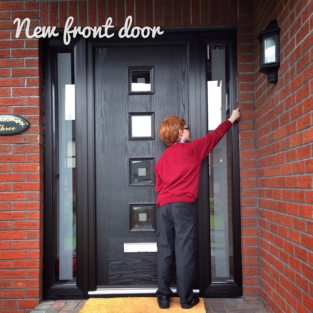 Trying out our new front door