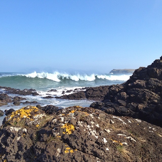 Final photo of the waves at Portballintrae!