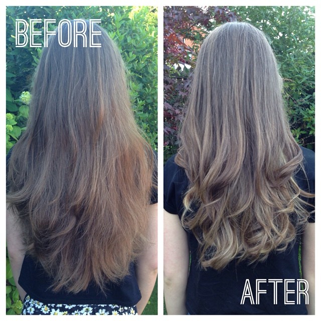 Post GCSE exams cut and colour – the before and after!