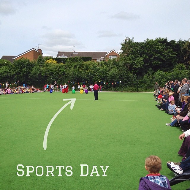 Sports Day over for another year (my son is in yellow!)