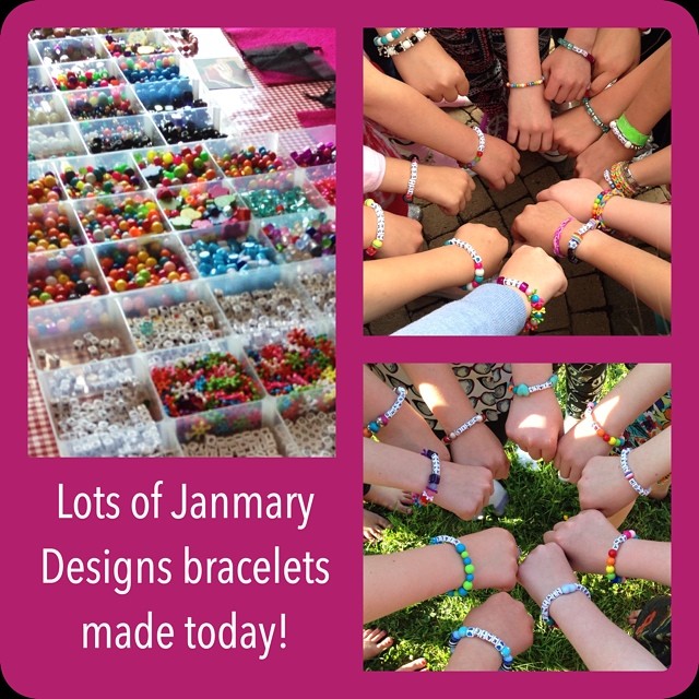 Lots of Janmary Designs bracelets made at birthday parties today. Available for bookings throughout Northern Ireland!