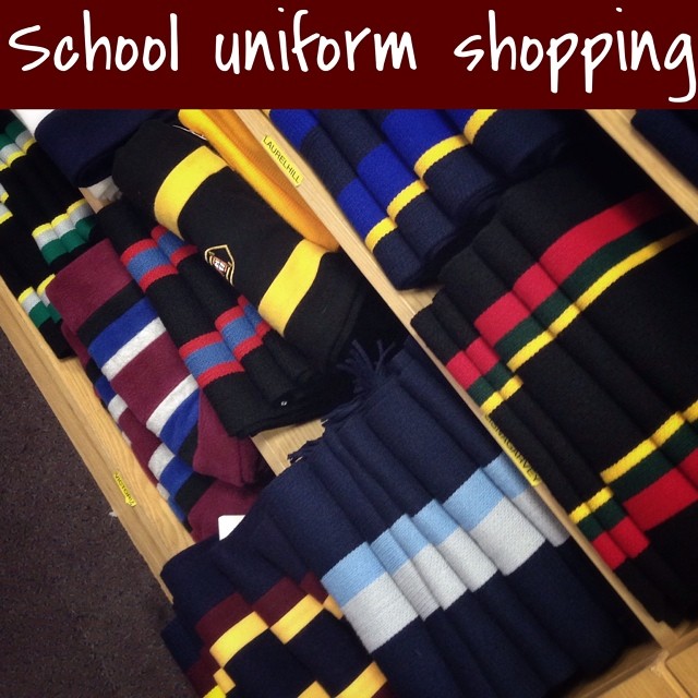 Shopping for school uniform