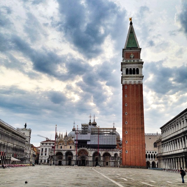 Worth getting up early to have an almost empty St Marks Square in Venice