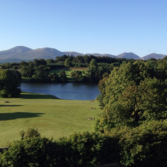 View (again) from our room in Castlewellan Castle. 7am this time, still stunning
