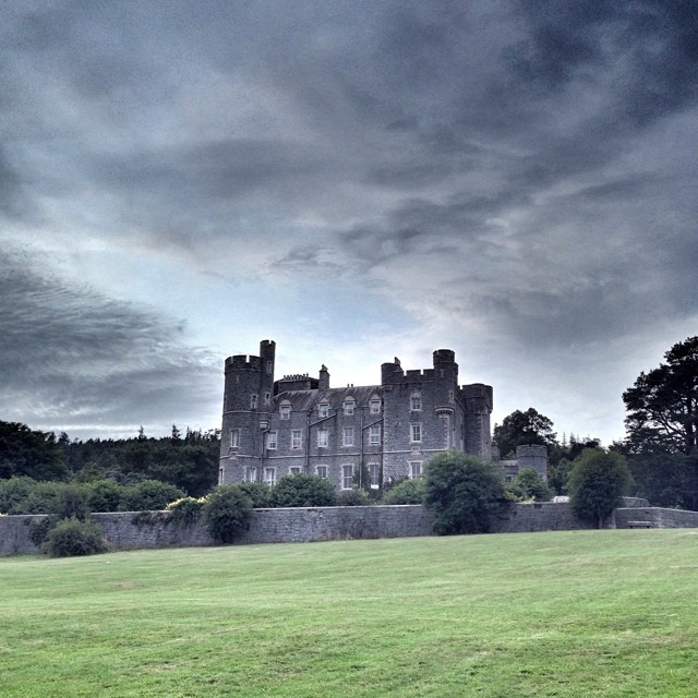 Castlewellan Castle earlier this evening