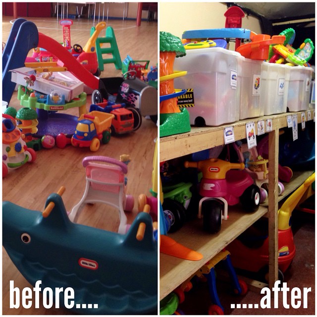 We had a big clear out and clean-up of the Toddler Group toys this morning at Seymour St Methodist