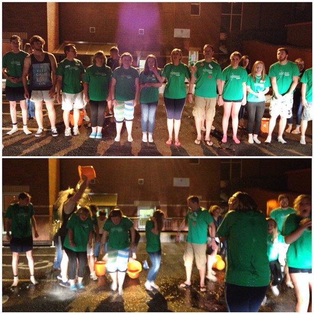 12 of us from the Refresh team at Seymour St did the water/ice challenge tonight!