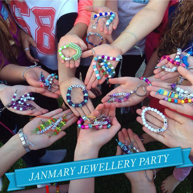 Another Janmary Designs kids jewellery party this evening in Banbridge