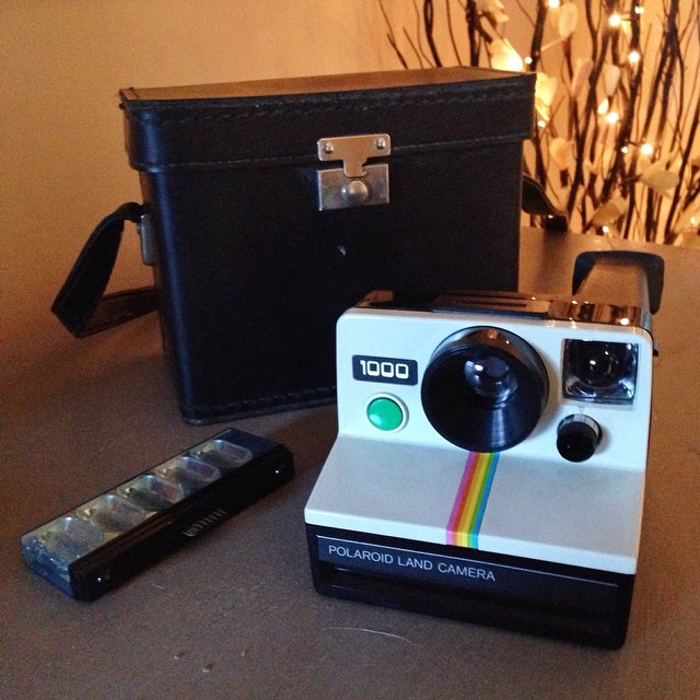 Vintage Polaroid camera – gave this to my daughter as part of her birthday present