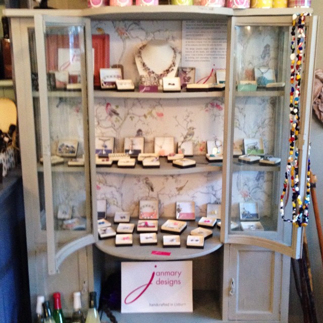 Lots of new vintage-style Janmary Designs jewellery delivered to Little French Barn in Lisburn #shoplocal