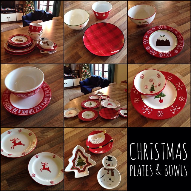 Not just Christmas plates – lots of Christmas bowls too!