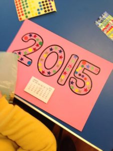 Easy toddler calendar craft for New Year | preschool | toddler