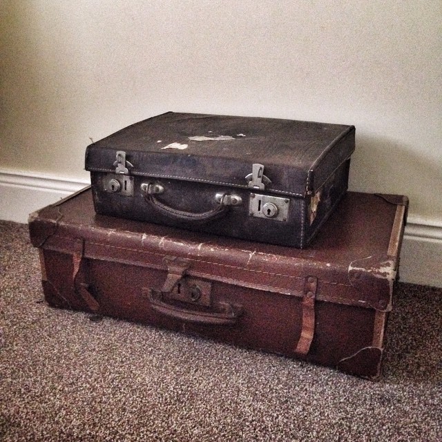 Vintage suitcases have always fascinated me – delighted to have found these two