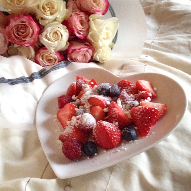 Lovely flowers and yummy breakfast in bed for Mothers Day