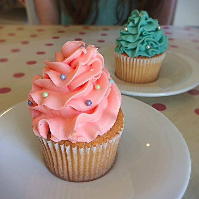 Delicious cupcakes in Netty's Vintage Tearoom, Ahoghill