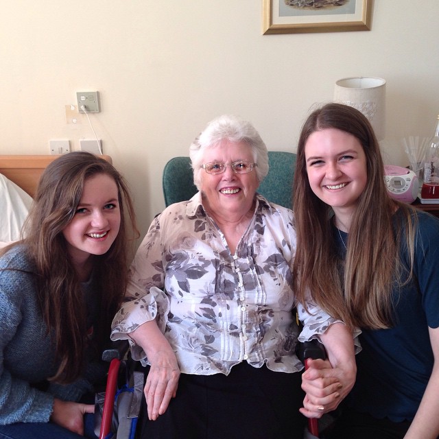 My mum and my daughters on her 82nd birthday