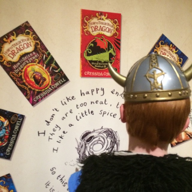 Found a viking at the Cressida Cowell's Dragon Trail at the Ulster Museum, Belfast