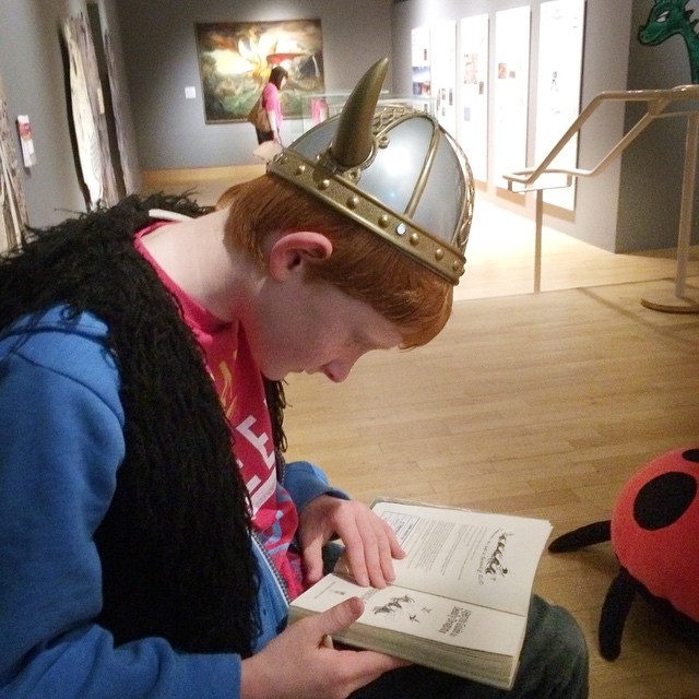 Found a viking book worm too at the How To Train Your Dragon exhibit at the Ulster Museum