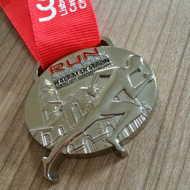 My son's medal for completing the Lisburn Fun Run again this year