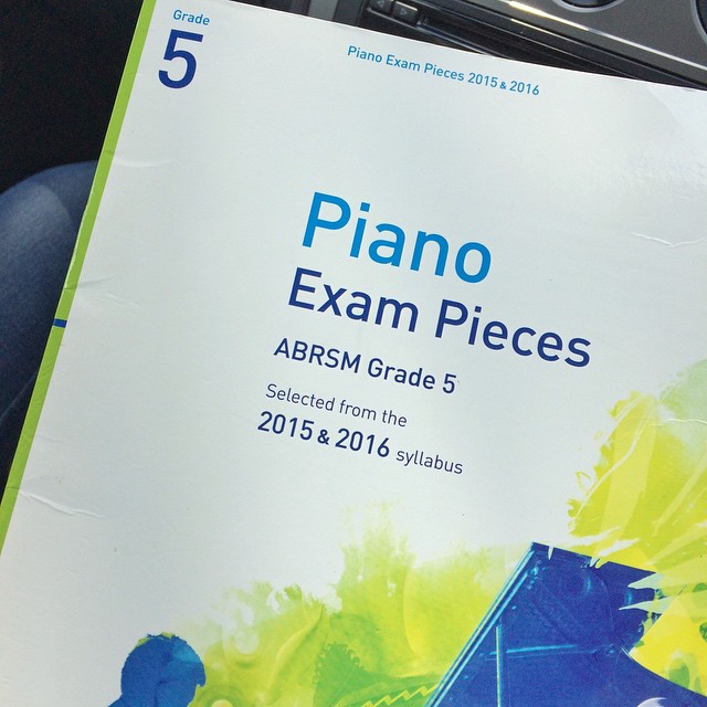 Daughter's piano exam today