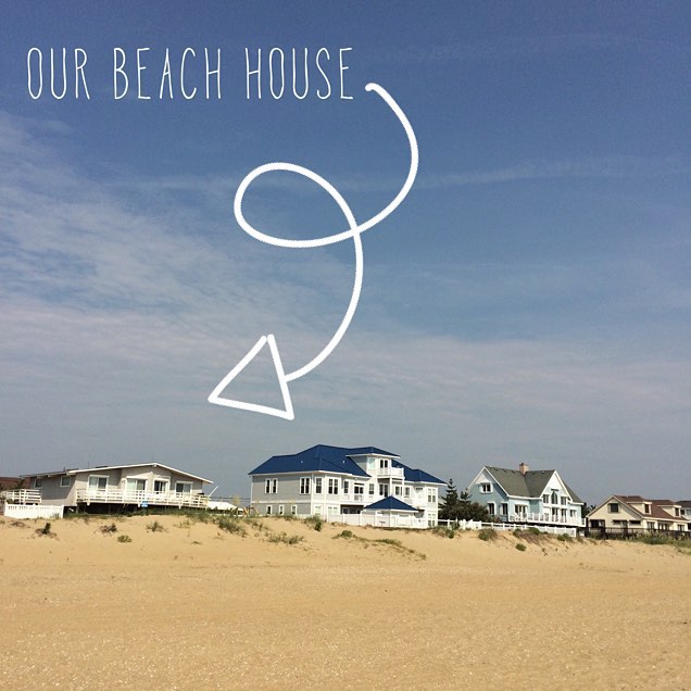 Our home by the sea this week in Virginia Beach (slightly more modest than our neighbours!)