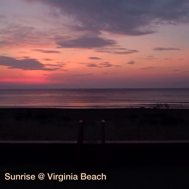Sunrise on Virginia Beach – captured over 30 minutes with Fuji 100s