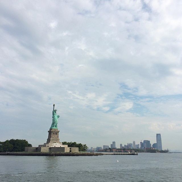 Statue of Liberty on way to Ellis Island