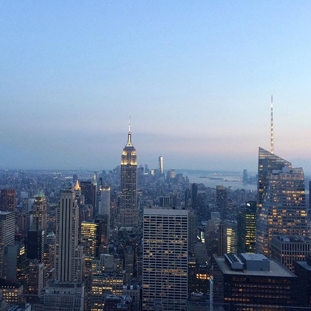Loved watching the lights come on as the sun set over NYC from Top of the Rock