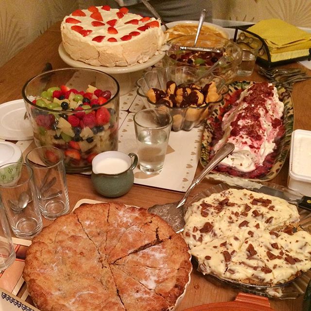 Birthday desserts at a 50th party