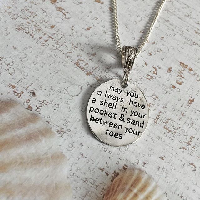 may you always have a shell in your pocket and sand between your toes…… new pendant from Janmary Designs