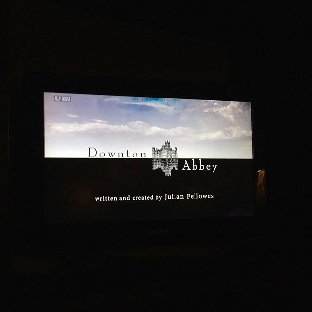 First episode of last ever series of Downton Abbey has started – my photo for today