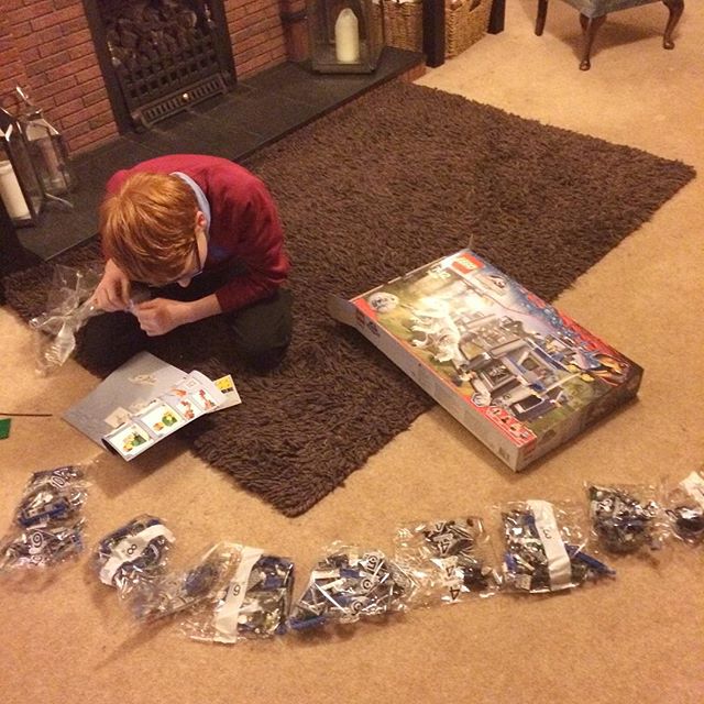 Some serious birthday lego building going on here! Happy 11th birthday ……