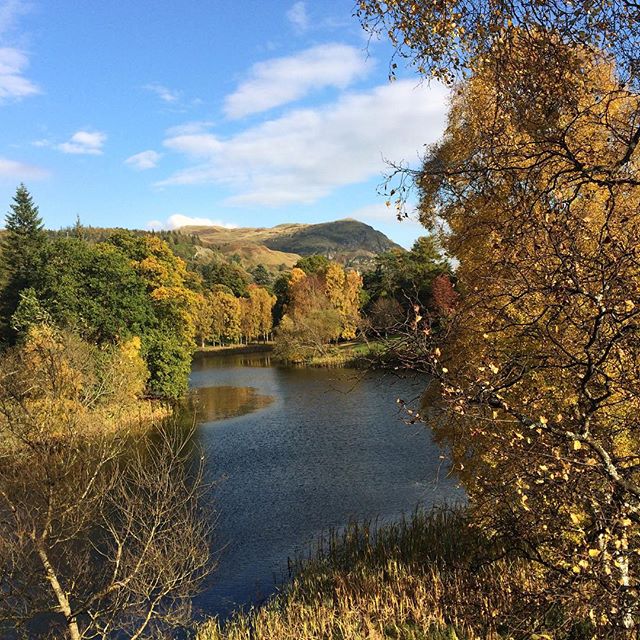 Looking at a few universities in Scotland with my daughter, how beautiful is the Stirling University campus?!