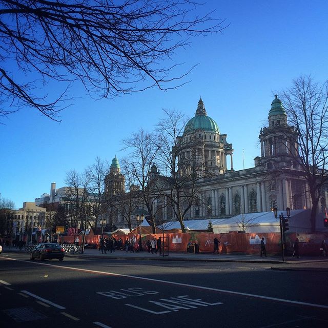 Belfast City Hall and Christmas market