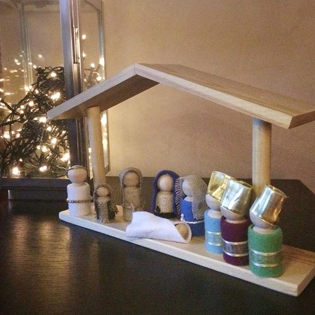 Loving my new nativity made by a talented friend