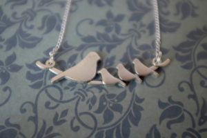 bird family necklace janmary designs