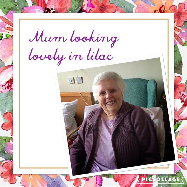 Mum looking lovely in lilac today