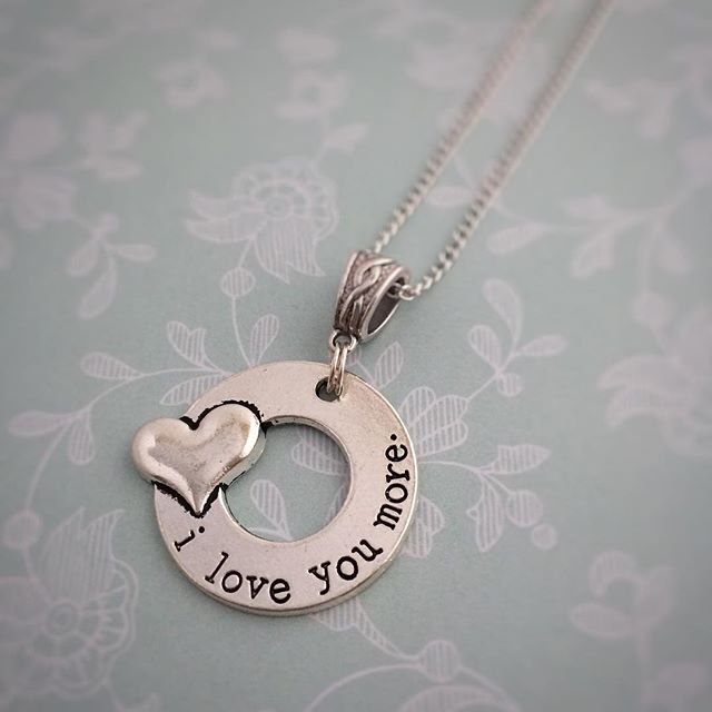 "I love you more" new pendant from janmary designs