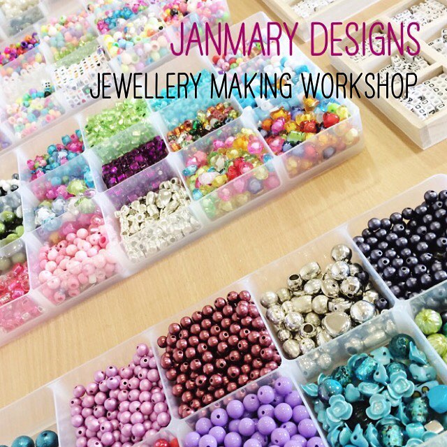 Enjoyable Janmary Designs jewellery making workshop for adults with learning difficulties today