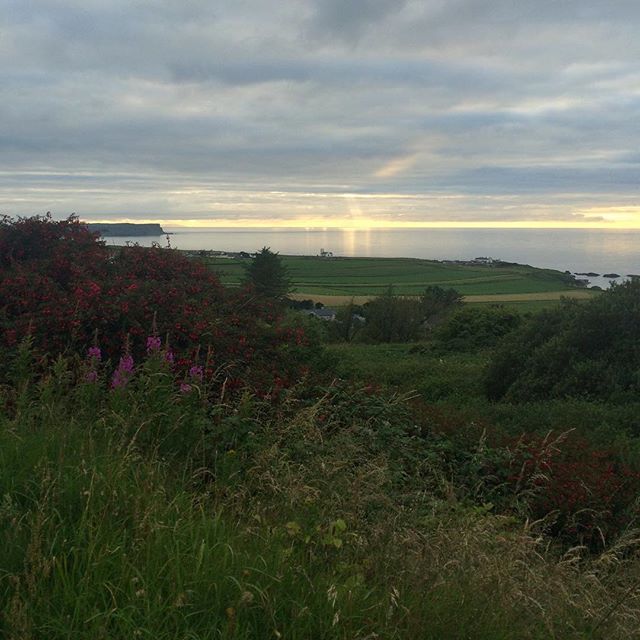 Beautiful view over Ballintoy this evening