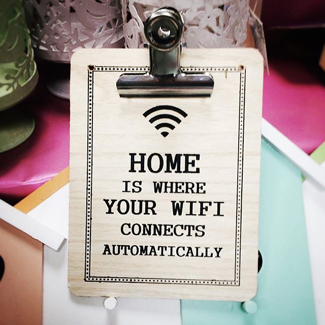 Home is where your wifi connects automatically …..