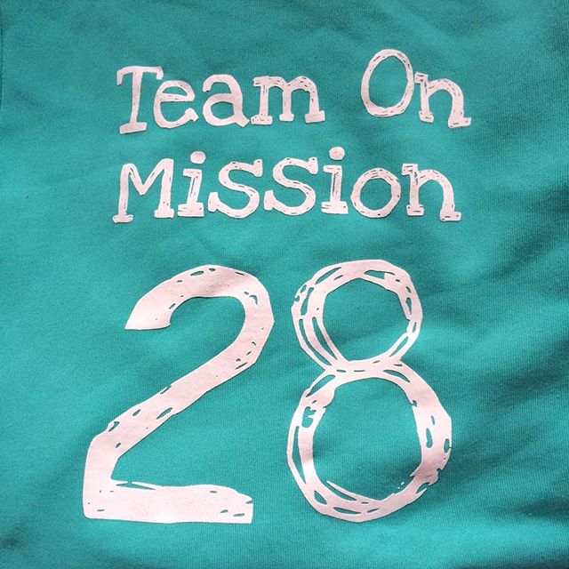 Love the Team on Mission TOM 28 hoodie – my photo today