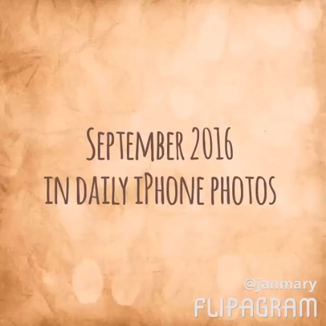 September 2016 in daily iPhone photos