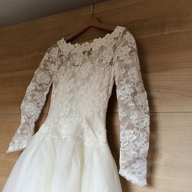 Mum’s wedding dress from 1962