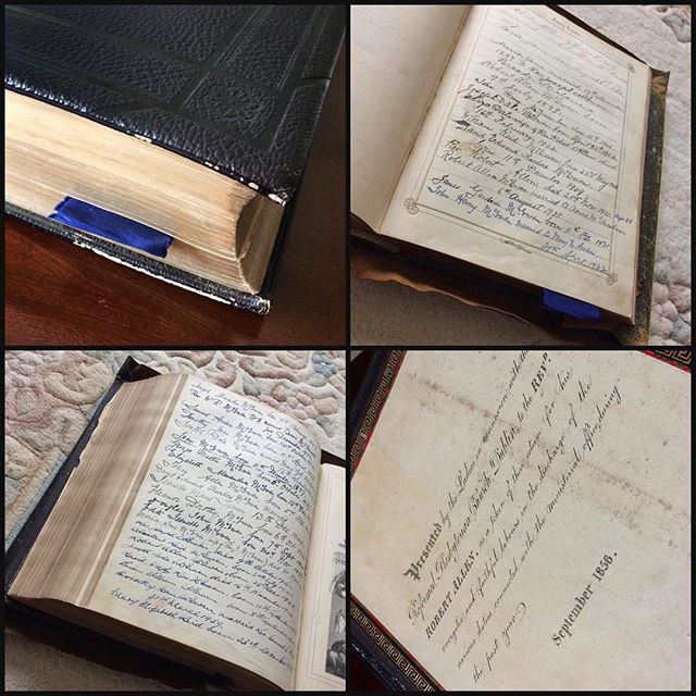 Family Bible – presented to my great great grandfather in 1856